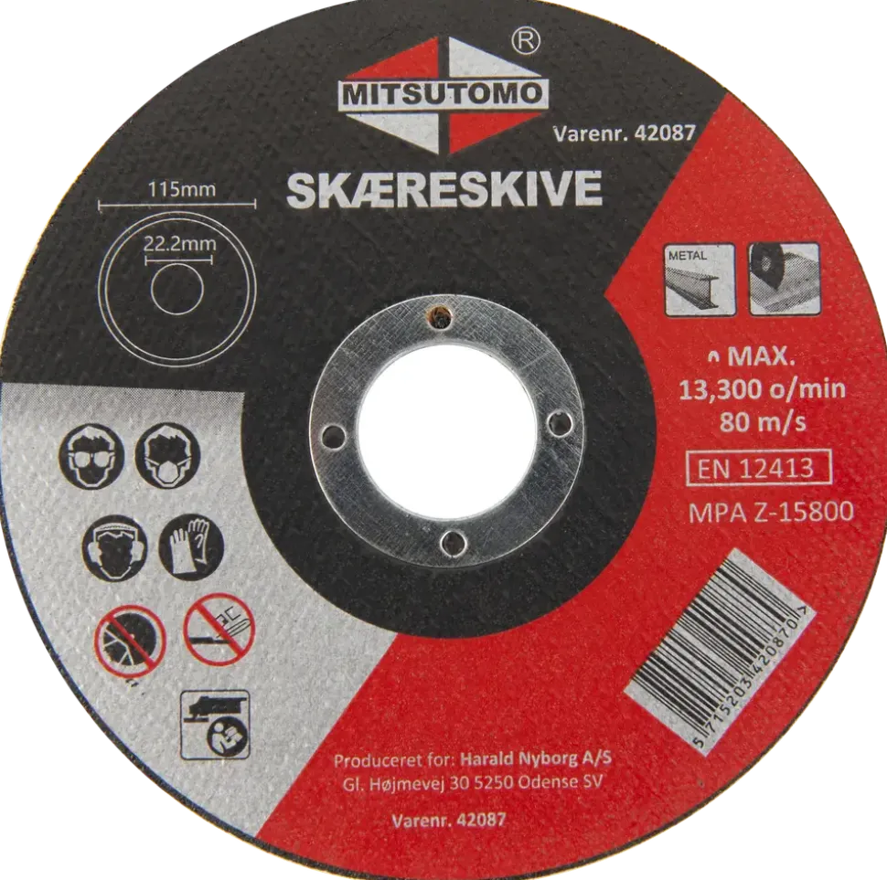 Kapskiva Ø115 x 1 mm