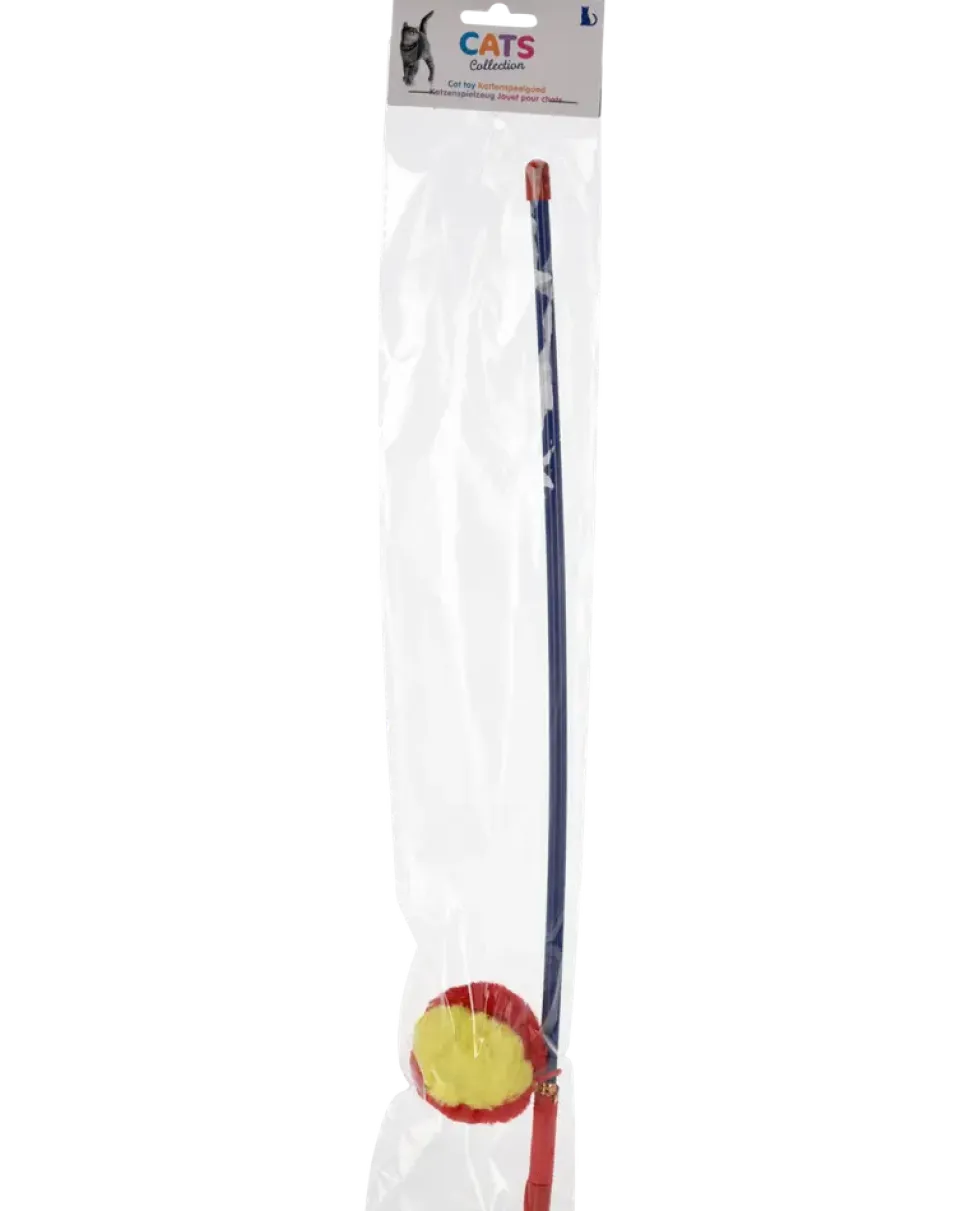 Kattleksak boll på pinne 45 cm