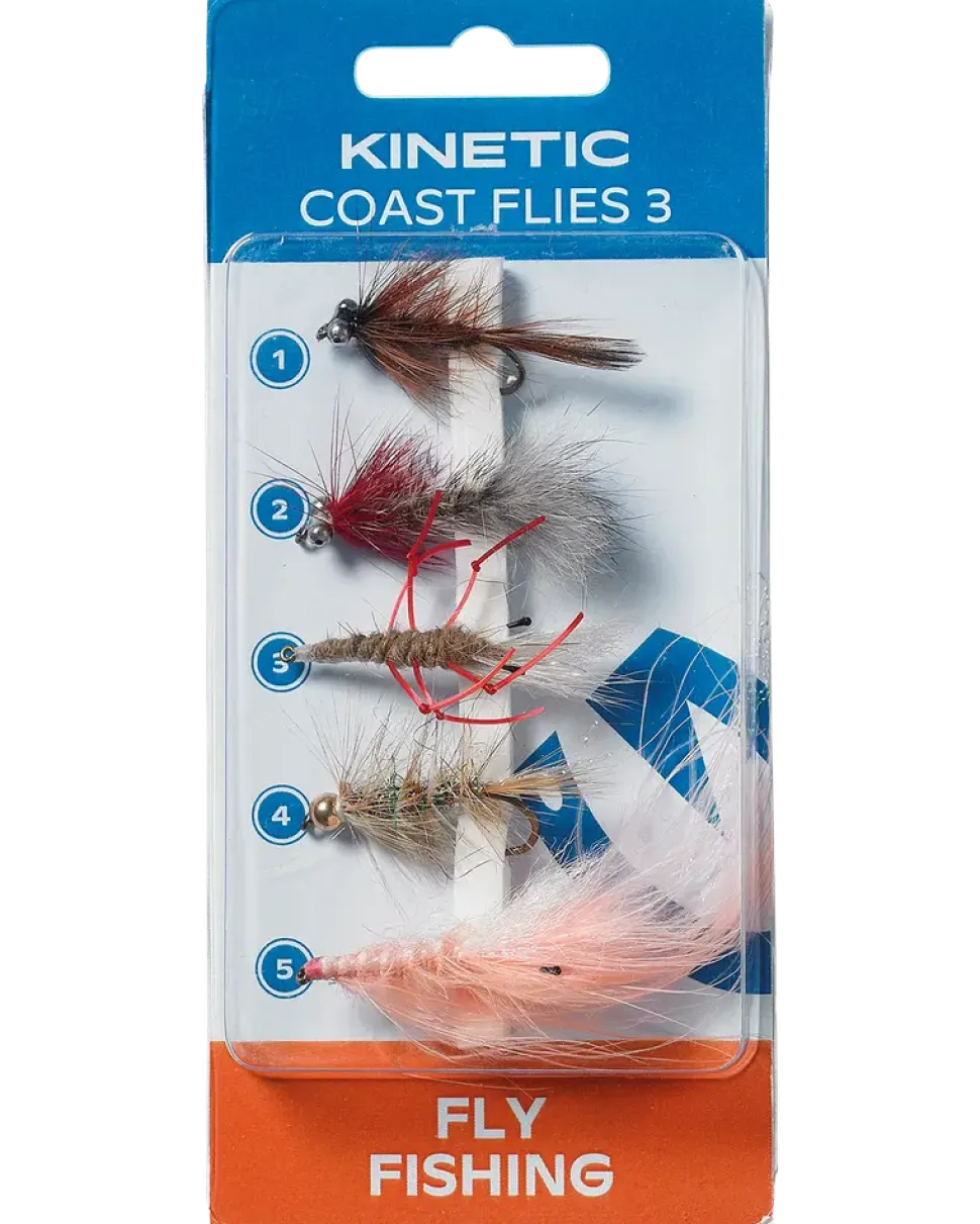 Kinetic coast flies 3 5-pack