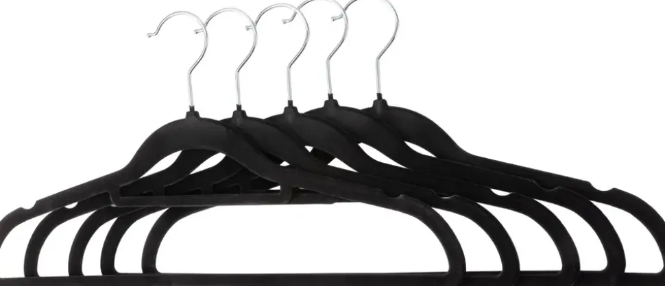 Klädhängare velour 5-pack