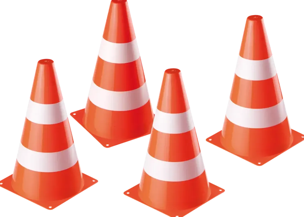 Koner plast 23 cm 4-pack