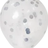 Konfettiballong Ø30 cm, 5-pack