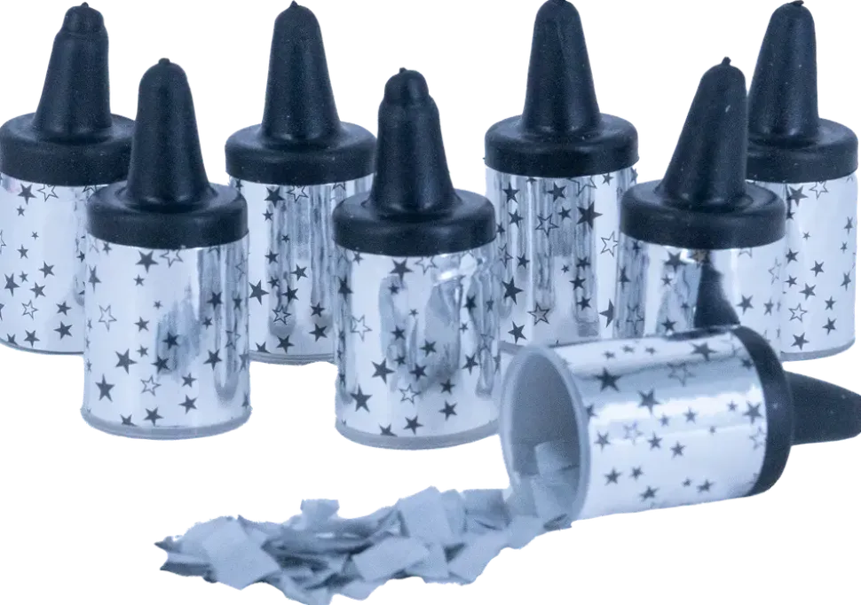 Konfetti pop silver - 8 st