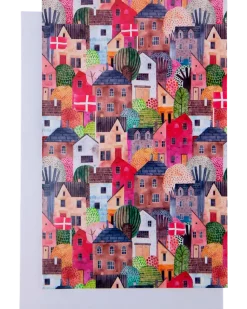 Kort med kuvert 11x17 cm - hus