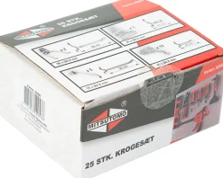 Krokar till verktygstavla 25-pack