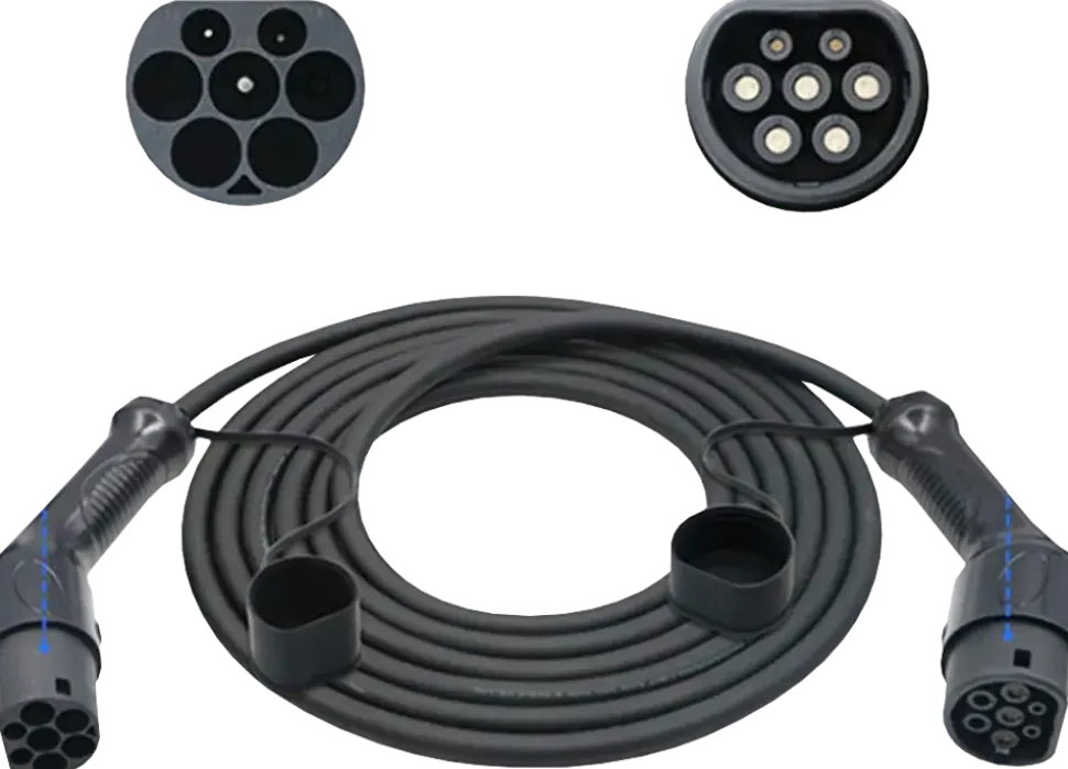 Laddkabel elbil 16A/11kW 5 meter