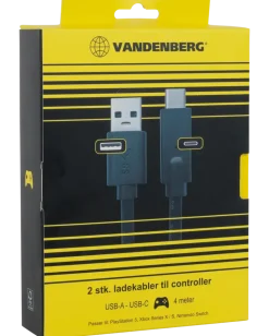LADDKABEL ULB-A/USB-C 4M 2 ST