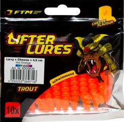 Larvy Cheese 4,5 cm - Hot Orange