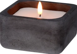 LED-ljus i kruka - svart