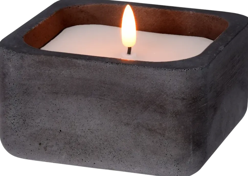 LED-ljus i kruka - svart
