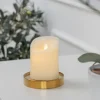 Led-ljus vax höjd 10 cm