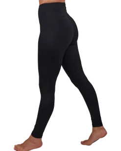 Leggings med hög midja svart