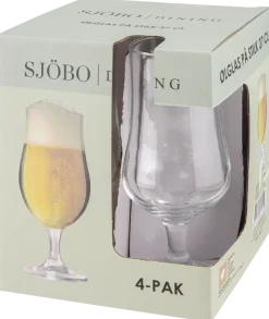 Ölglas på fot 37 cl 4-pack