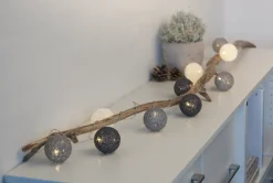 Ljusslinga Ø6 cm 10 st - grå