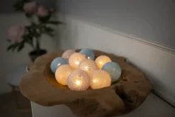 Ljusslinga Ø6 cm 10 st - pastell