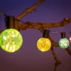 Ljusslinga Kulor med diamanteffekt LED Ø5 cm 10 st.