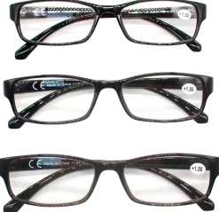 Läsglasögon medium 3-pack