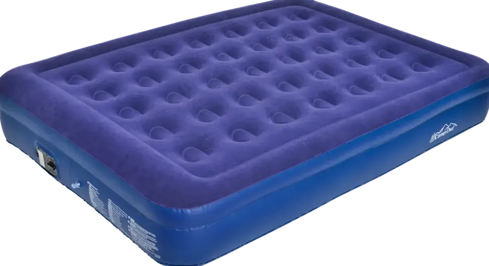 Luftmadrass med pump 145x196cm