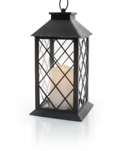 Lykta LED svart