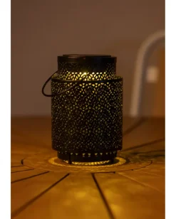 Lykta med mönster - H17 cm