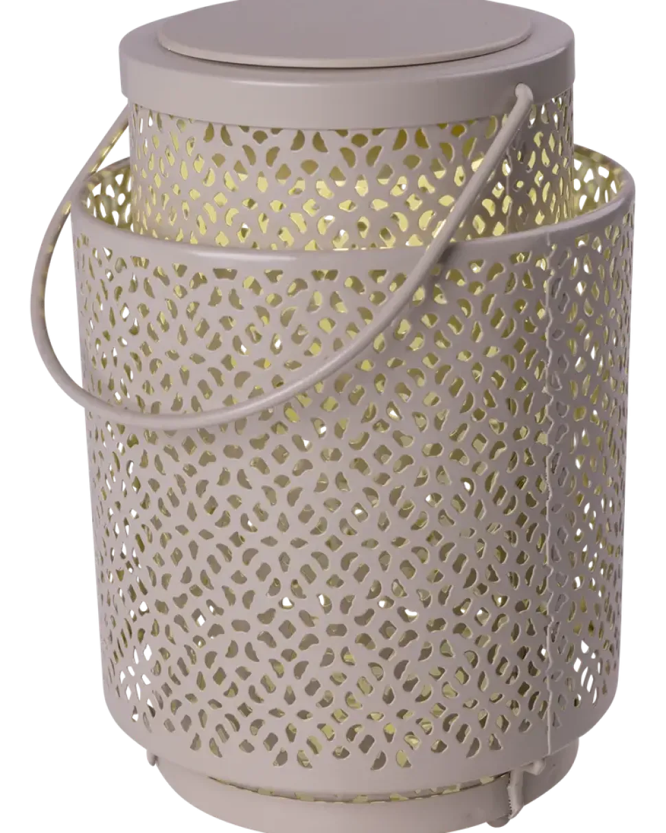 Lykta med mönster - H17 cm