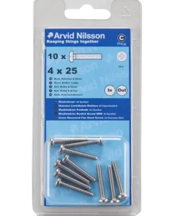 MASKINSKRUV A4 PH M4X25 10 ST