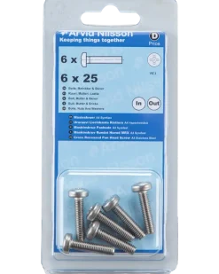 MASKINSKRUV A4 PH M6X25 6 ST