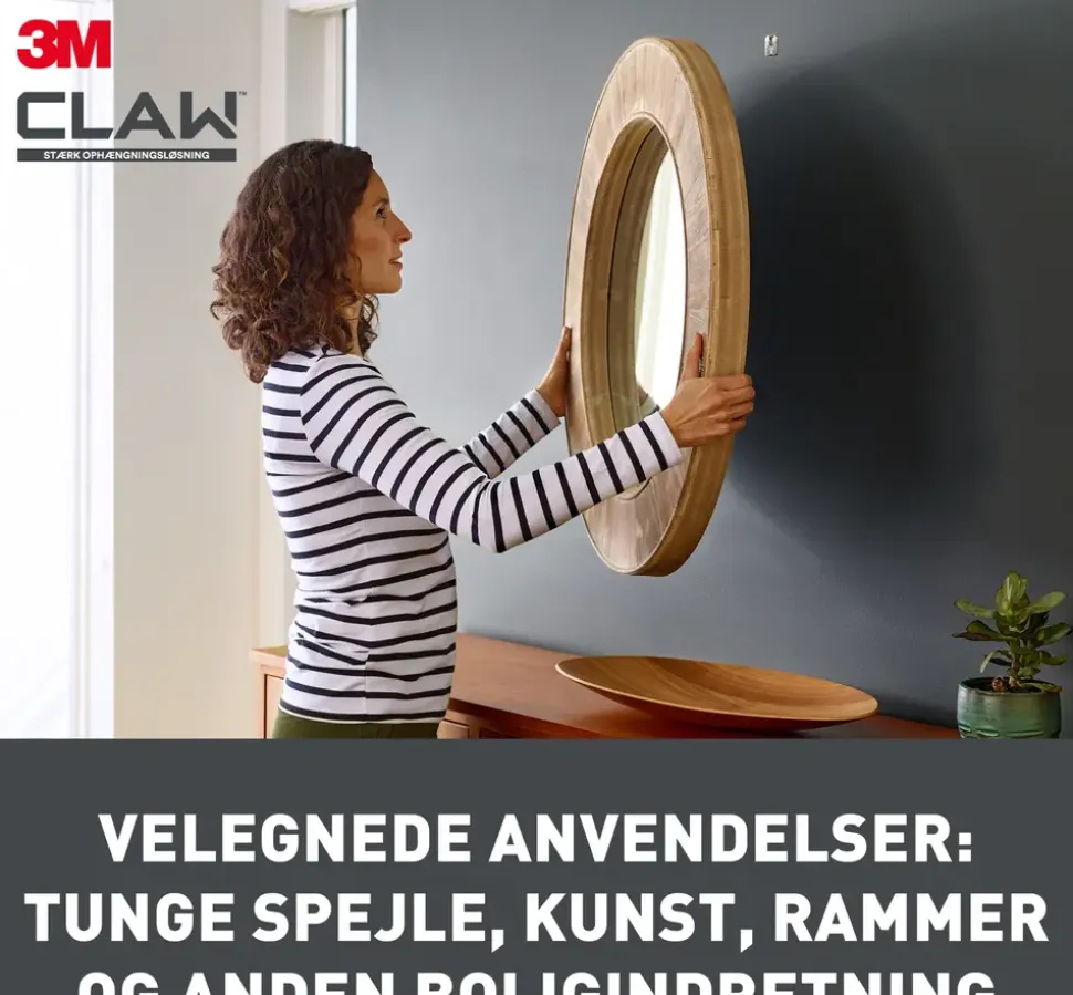 3M™ CLAW™ Tavelkrok för gipsväggar – 11 kg, 2-pack