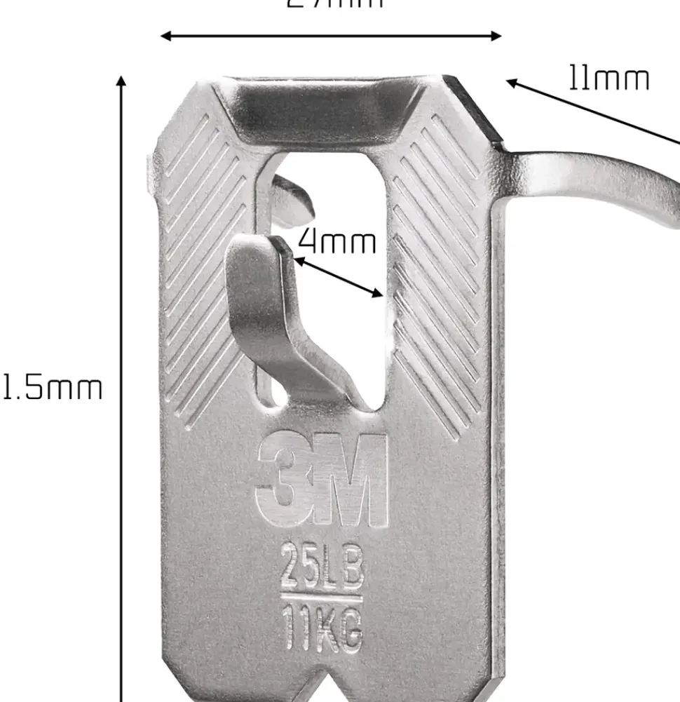 3M™ CLAW™ Tavelkrok för gipsväggar – 11 kg, 2-pack