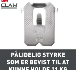 3M™ CLAW™ Tavelkrok för gipsväggar – 11 kg, 2-pack