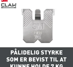 3M™ CLAW™ Tavelkrok för gipsväggar – 7 kg, 2-pack