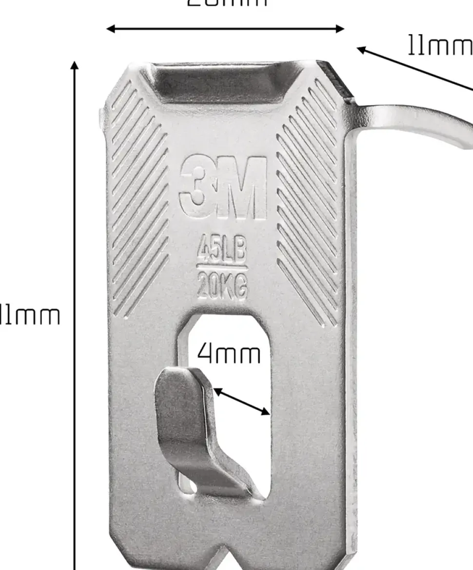 3M™ CLAW™ Tavelkrok för gipsväggar – 20 kg, 2-pack