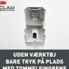 3M™ CLAW™ Tavelkrok för gipsväggar – 30 kg, 2-pack
