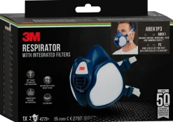 3M™ Cool Flow™ Dammfiltermask med integrerade kombinationsfilter