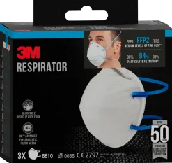 3M™ Dammfiltermask FFP2 utan ventil, 3-pack