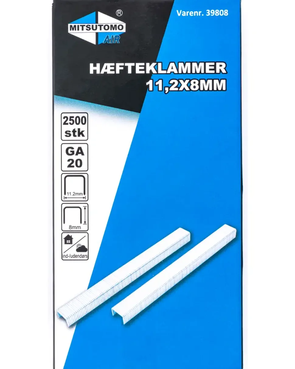 Mitsutomo Air häftklammer 11,2 x 8 mm 2500 st