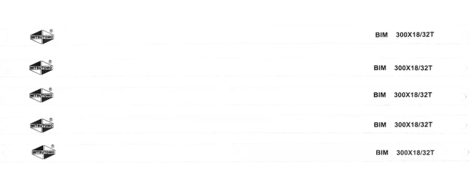 Mitsutomo Bågsåg bimetall blad 300 mm 5-pack