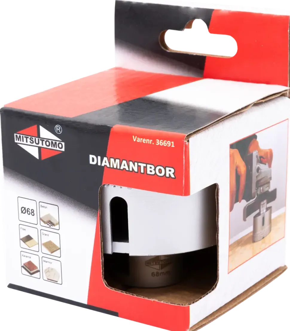 Mitsutomo diamantborr 68 mm