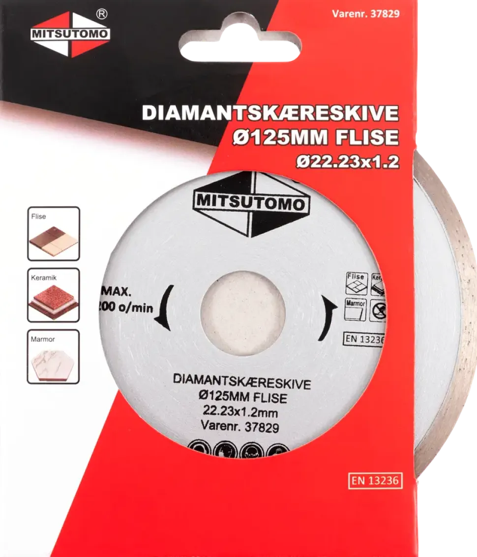 Mitsutomo Diamantkapskiva Ø125 mm - kakel