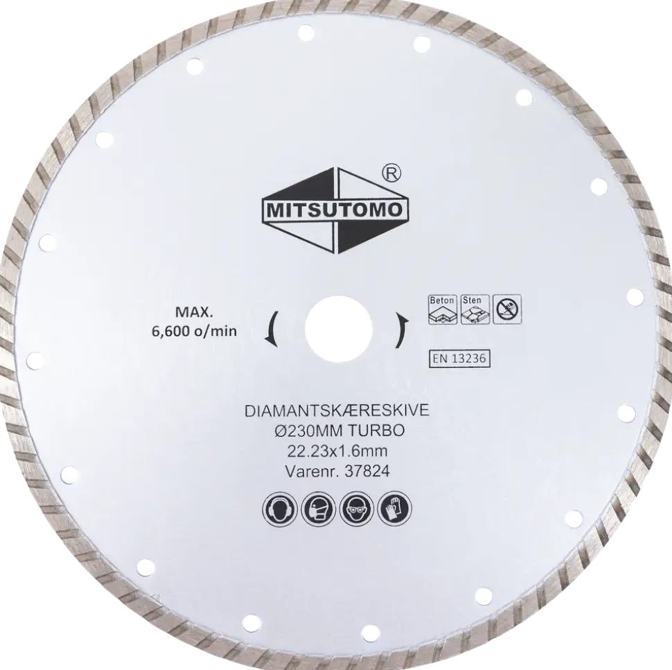 Mitsutomo Diamantkapskiva Ø230 mm - turbo