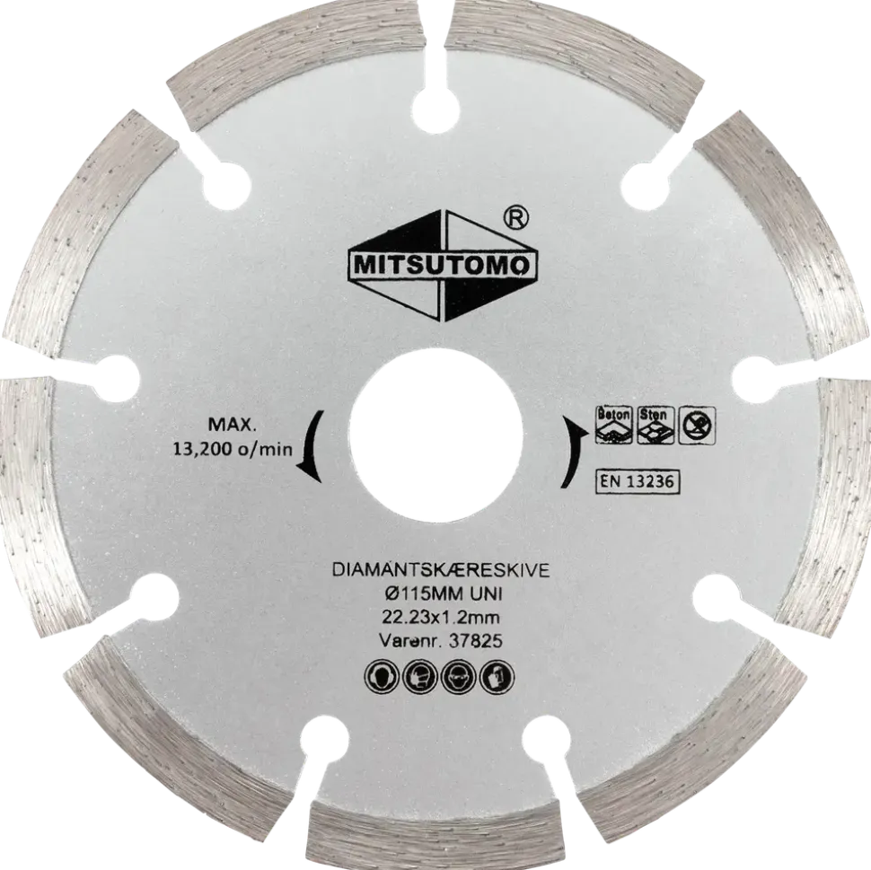 Mitsutomo Diamantkapskiva Ø115 mm - uni
