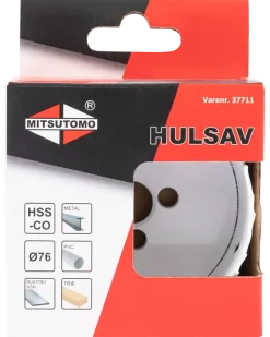 Mitsutomo Hålsåg M42 kobolt Ø76 mm