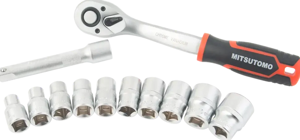 Mitsutomo hylsnyckelsats 1/2” - 12 delar