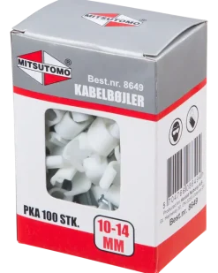 Mitsutomo Kabelclips 10-14 - vit