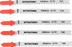 Mitsutomo sticksågblad trä 15T 5 st.