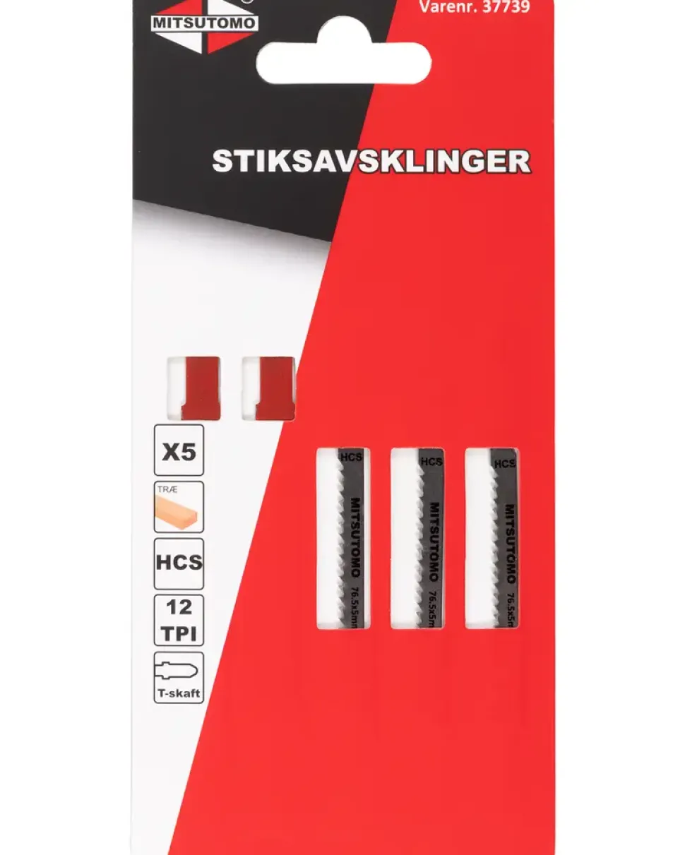 Mitsutomo Sticksågsblad Trä 12T 5 st.