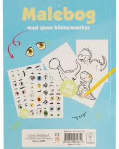 Målarbok med klistermärken