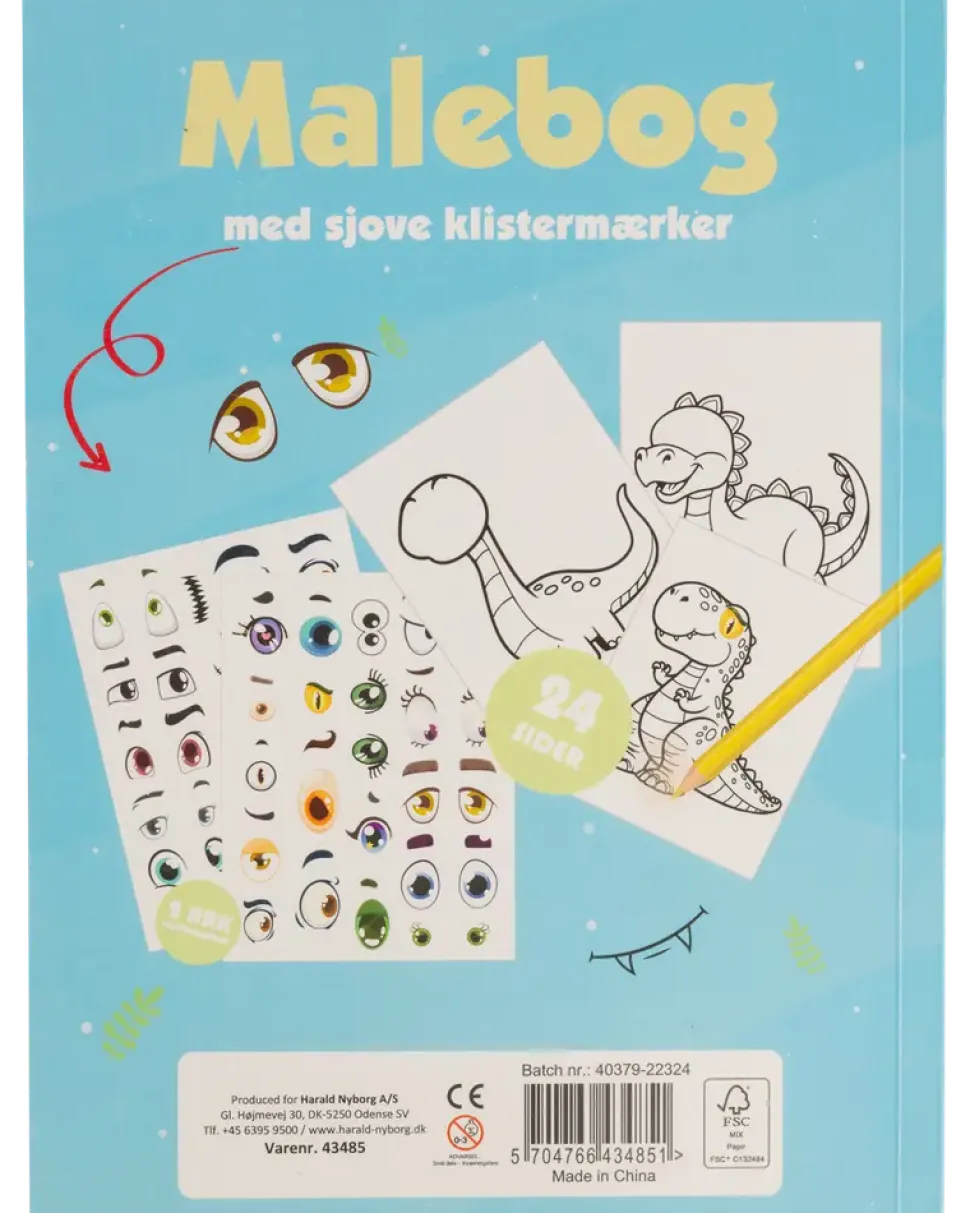 Målarbok med klistermärken
