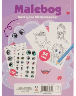 Målarbok med klistermärken