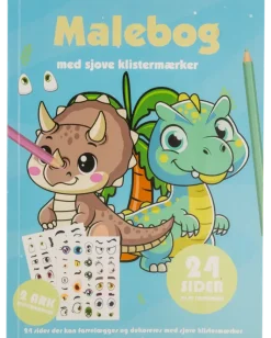 Målarbok med klistermärken